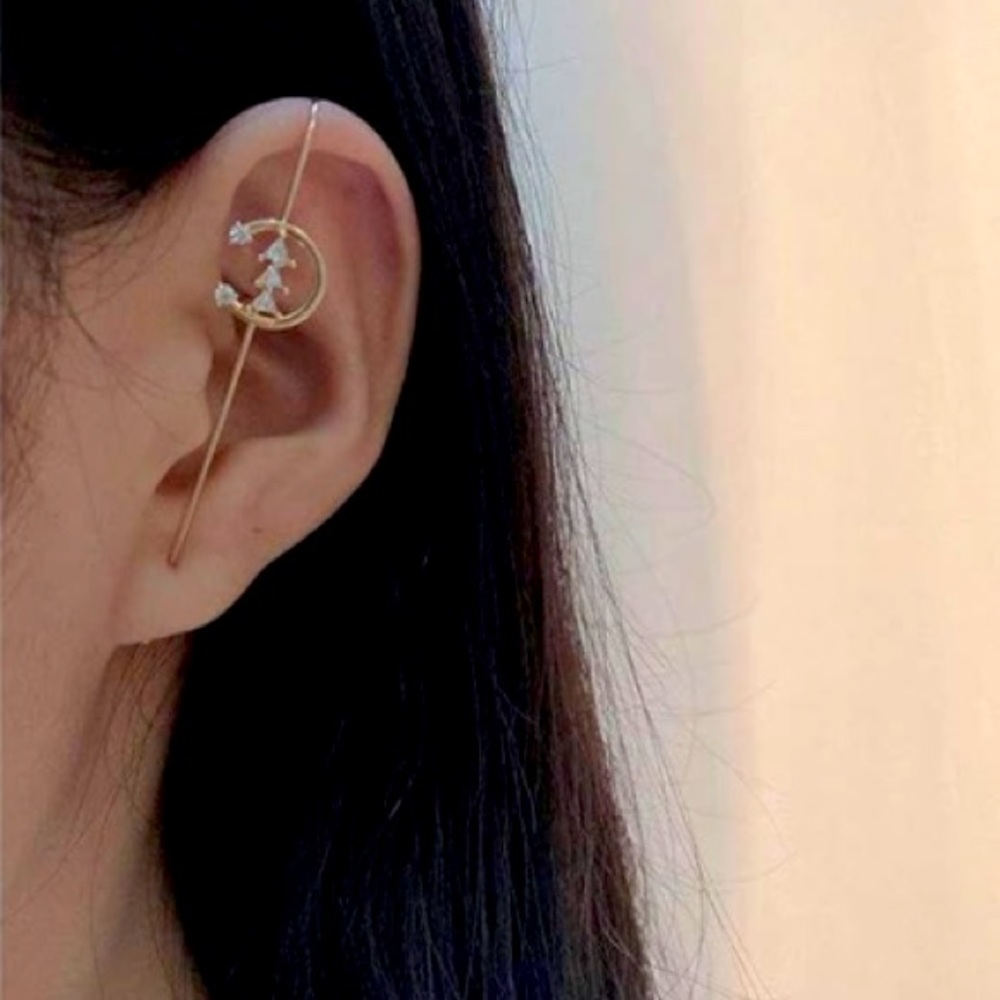 NEW 🌟 Earring cuff crawler hook